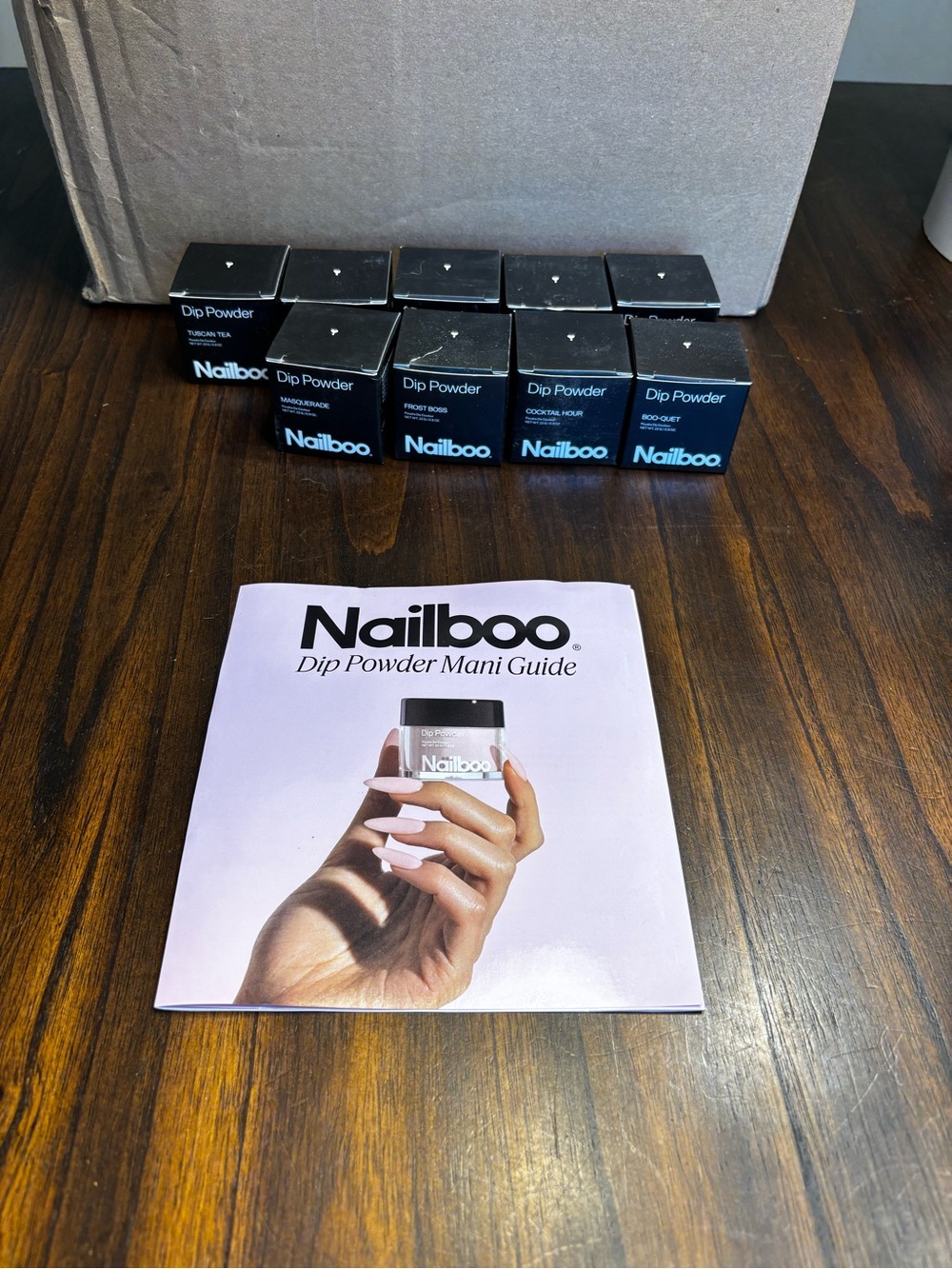 Dip Powder Nail Set - Black Packaging (Multiple Shades)